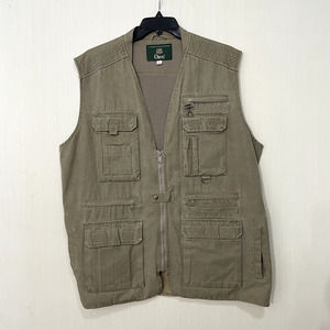 Orvis XL Safari Vest Canvas Olive Army Green Pockets Vented Photography Utility